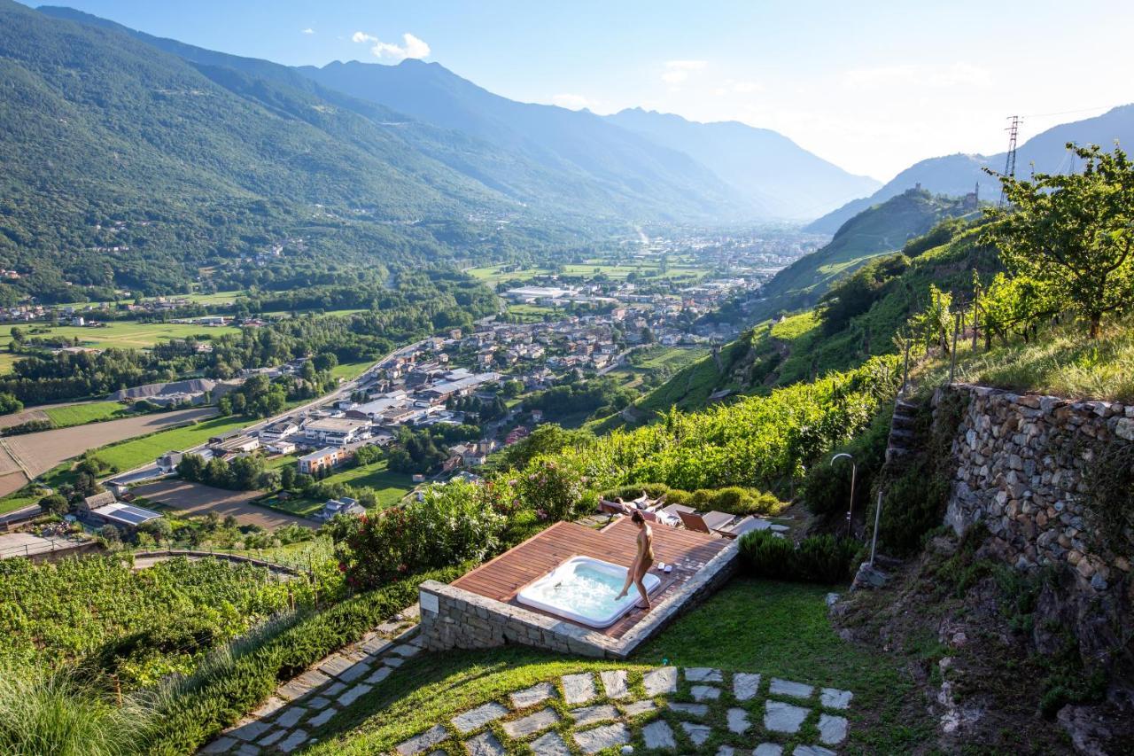 Wine Hotel Retici Balzi Poggiridenti Exterior foto