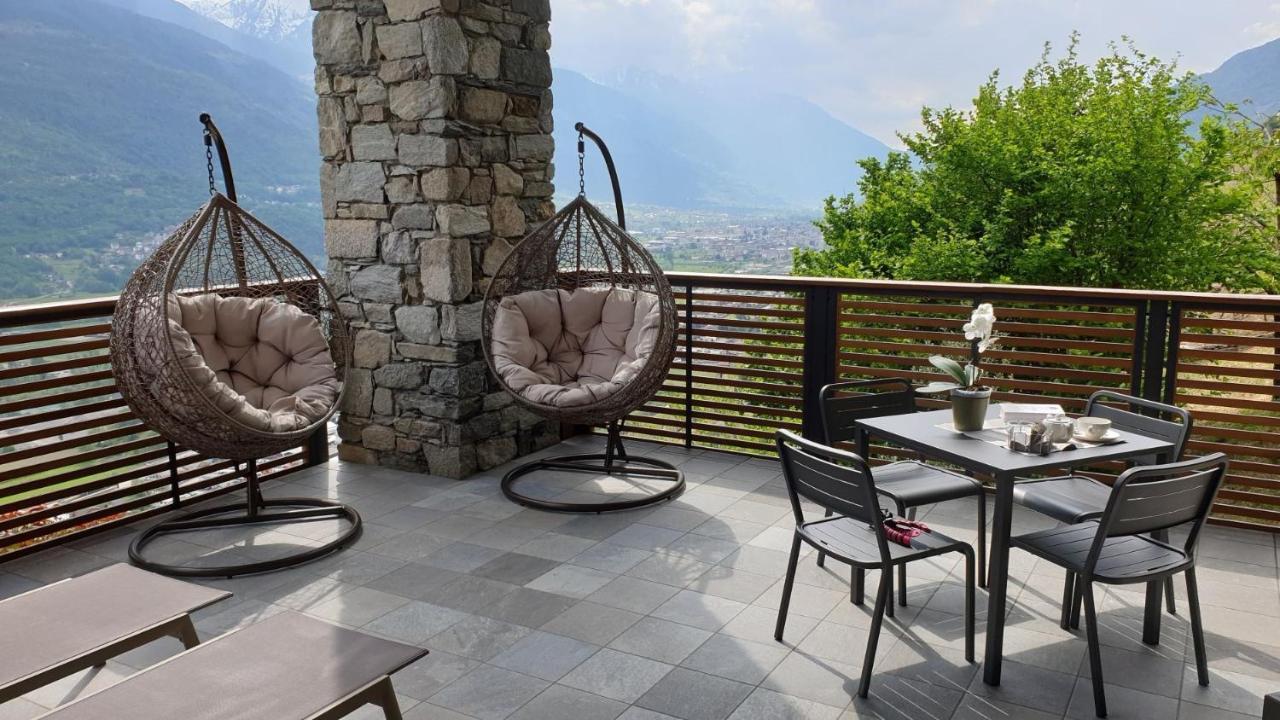 Wine Hotel Retici Balzi Poggiridenti Exterior foto